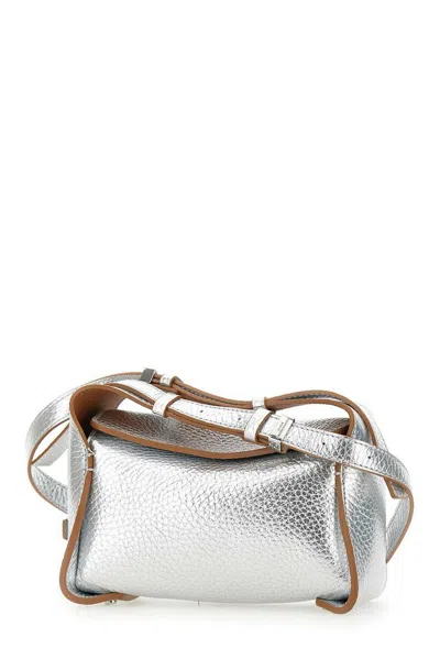 Gianni Chiarini Penelope Shoulder Bag In Silver