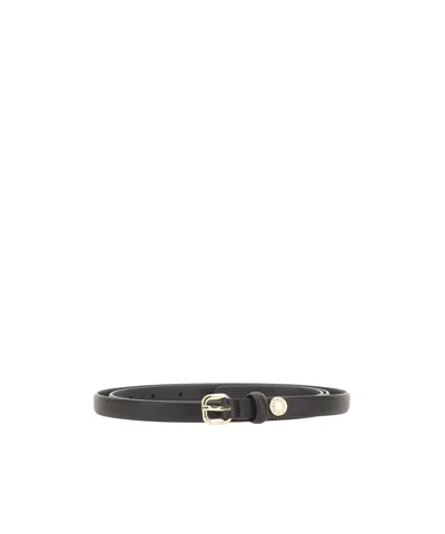 Gianni Chiarini Pin Buckle Thin Waist Belt In Black