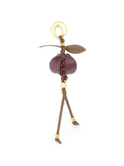 Gianni Chiarini Pomegranate-charm Keyring In Multi