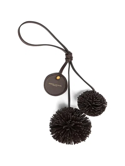 Gianni Chiarini Pom-pom Charm In Brown