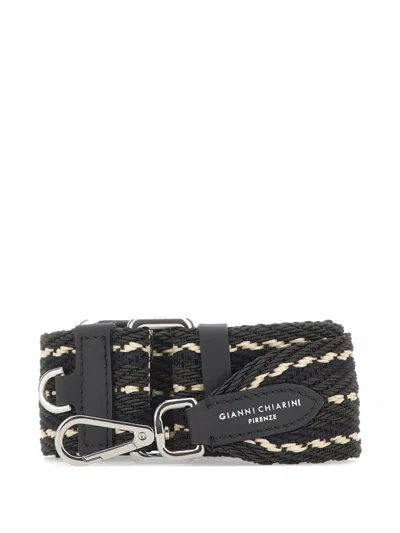 Gianni Chiarini Punto 50 Shoulder Bag Strap In Black