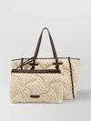 Gianni Chiarini Quilted Texture Tote Bag With Dual Handles