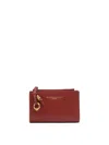 Gianni Chiarini Red Leather Wallet In Brown