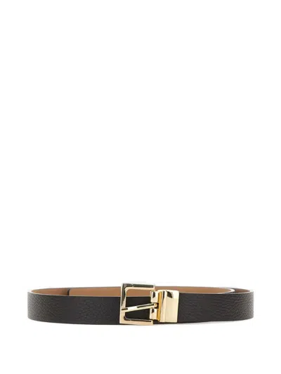 Gianni Chiarini Reversible Leather Belt In Black