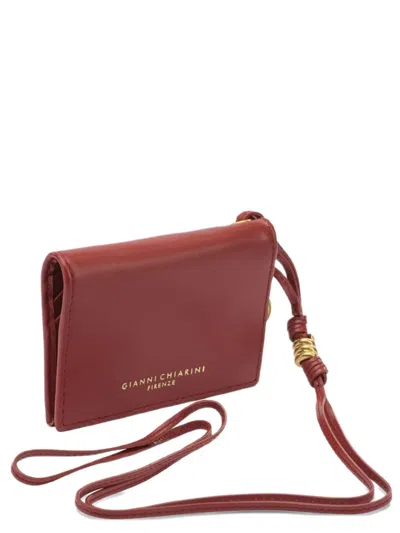 Gianni Chiarini Ring-detail Strap Wallet In Red