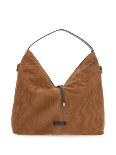 Gianni Chiarini Scilla Ribbed Tote Bag In Purple
