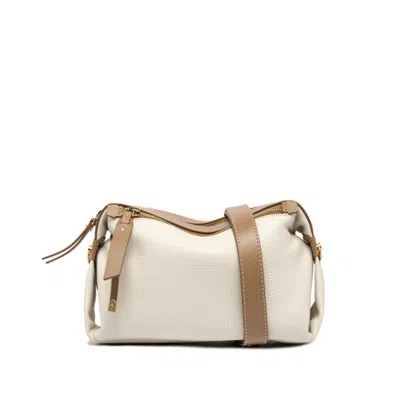Gianni Chiarini Serafina Cream Leather Bag In White