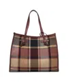 Gianni Chiarini Shopper With Check Pattern In Brown