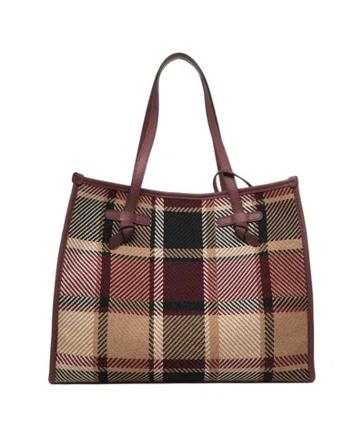 Gianni Chiarini Shopper With Check Pattern In Brown