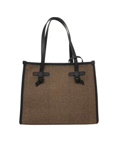 Gianni Chiarini Shopper With Leather Details In Gray