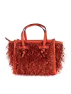 Gianni Chiarini Leather And Fabric Bag