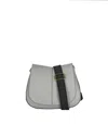 Gianni Chiarini Helena Round Textured-leather Shoulder Bag In Gray