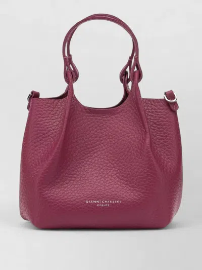 Gianni Chiarini Shoulder Bag Textured Finish Top Handles