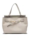 Gianni Chiarini Buckle-detail Leather Tote Bag In Neutral