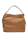 Gianni Chiarini Adjustable Strap Leather Shoulder Bags In Brown