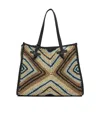 Gianni Chiarini Woven Shoulder Bags Featuring Dual Handles In Pattern