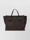 Gianni Chiarini Shoulder Bags With Suede Finish And Top Handles In Gray