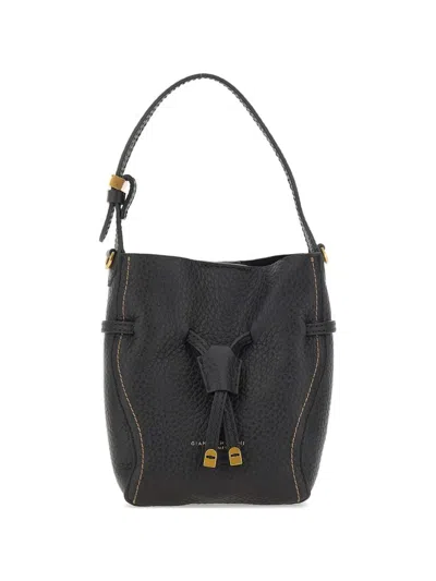 Gianni Chiarini Sienna Leather Tote Bag In Black