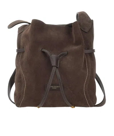 Gianni Chiarini Sienna Contrast-stitch Crossbody Bag In Brown