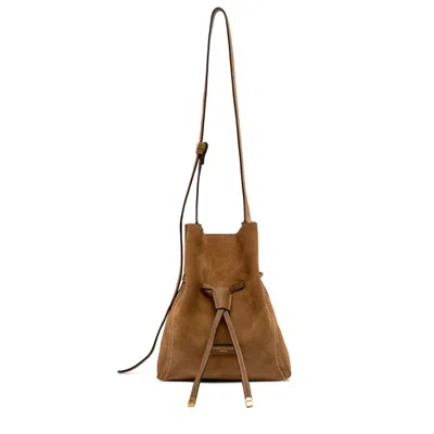 Gianni Chiarini Sienna Drawstring Cross Body Bag In Brown