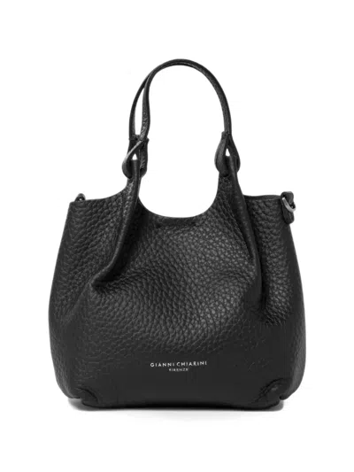 Gianni Chiarini Small Dua Pebbled-leather Tote Bag In Red