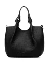 Gianni Chiarini Small Dua Textured Leather Shoulder Bag In Black