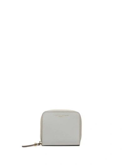 Gianni Chiarini Small Gray Cowhide Wallet In Silice