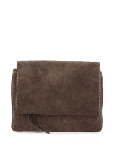 Gianni Chiarini Small Three Suede Shoulder Bag In Pink