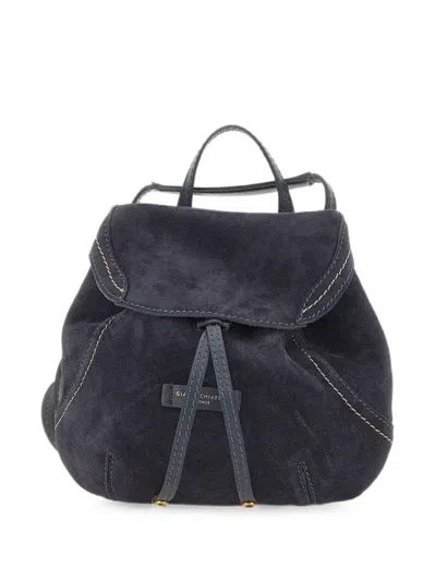 Gianni Chiarini Small Violette Suede Backpack In Red
