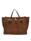 Gianni Chiarini Miss Marcella 32 Brown Leather Tote Bag  In Brown