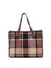 Gianni Chiarini Shopper With Check Pattern In Red