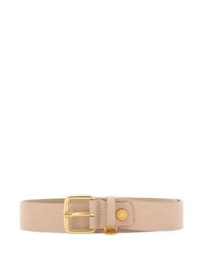 Gianni Chiarini Square-buckle Leather Belt In Neutral