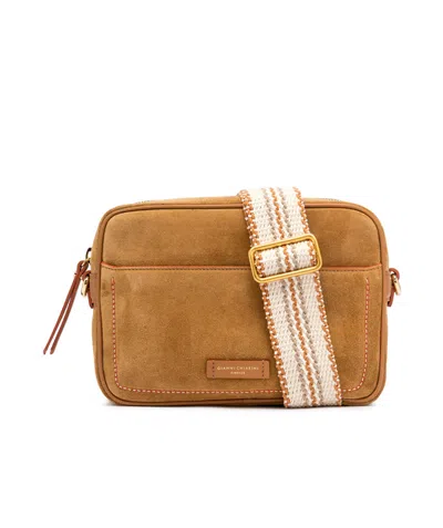 Gianni Chiarini Square Shoulder Bag In Brown