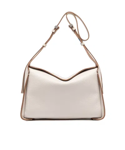 Gianni Chiarini Square Shoulder Bag In White