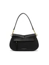 Gianni Chiarini Structured Black Maxi-grain Leather Handbag In Black