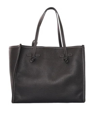 Gianni Chiarini Structured Leather Handbag In Black