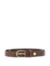 Gianni Chiarini Studded Leather Belt In Brown