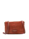 Gianni Chiarini Suede Crossbody Bag In Burgundy