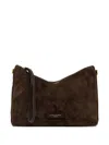 Gianni Chiarini Suede Strap Nora Clutch Bag In Brown