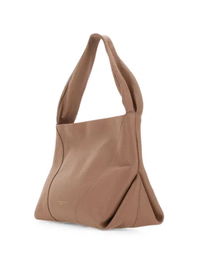 Gianni Chiarini Suria Grained Leather Shoulder Bag In Brown