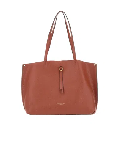 Gianni Chiarini Tassel-detail Leather Tote Bag In Brown