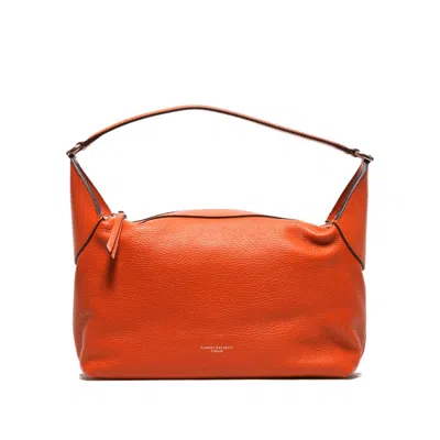 Gianni Chiarini Terracotta Leather Jolie Shoulder Bag In Orange
