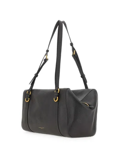 Gianni Chiarini Terry Leather Shoulder Bag In Black