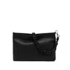 Gianni Chiarini Textured Leather Clutch With Chain Strap In Black
