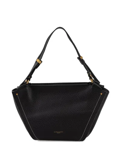 Gianni Chiarini Textured Leather Tote Bag In Black