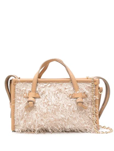 Gianni Chiarini Textured Pink Shopper Bag With Leather Accents