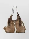 Gianni Chiarini Textured Shoulder Bags Featuring Dual Handles In Brown