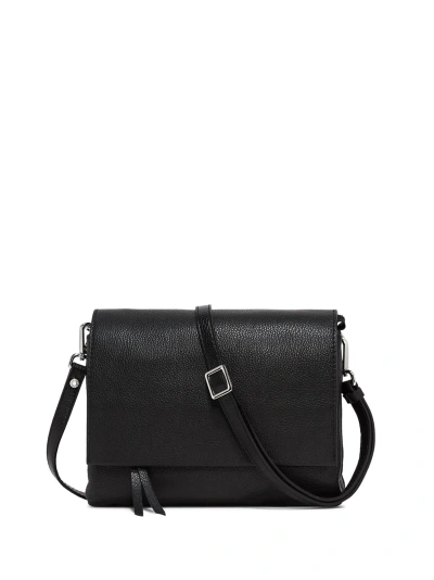 Gianni Chiarini Three Black Leather Shoulder Bag In Nero