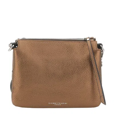 Gianni Chiarini Leather Cross Body Bag In Brown