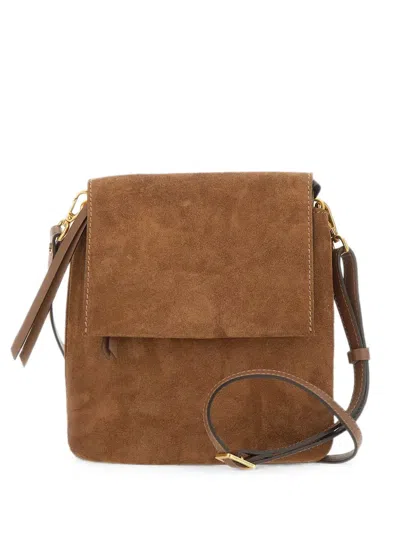 Gianni Chiarini Three Suede Shoulder Bag In Black